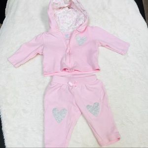 Cloud Island Pink Jacket w/ ears and Pant Set